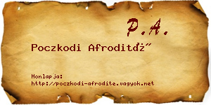 Poczkodi Afrodité névjegykártya